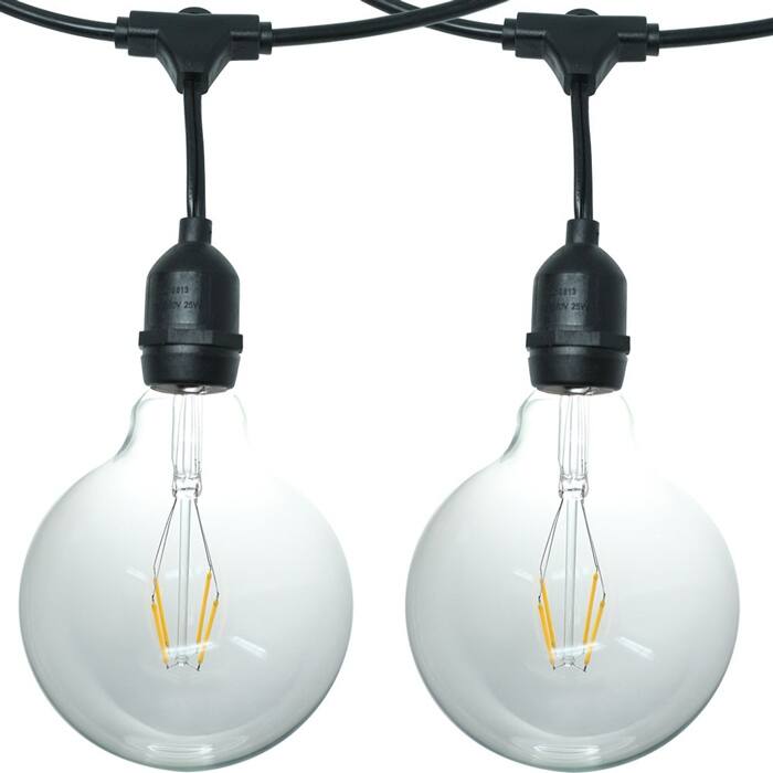 120V 35ft Giant Globe LED Patio 7 String Light Dimmable Outdoor Light - 7-35