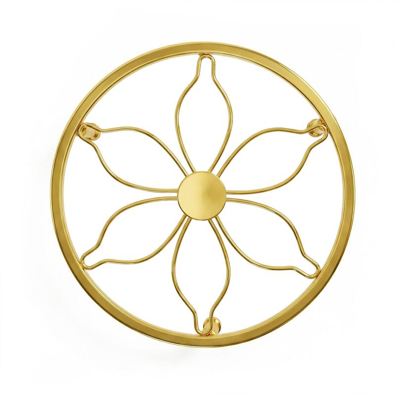 Javlergo 5-Piece Metal Plant Stand Set Multiple Sizes Black Heavy Duty Flower Pot Holder Stands for Indoor Outdoor Use