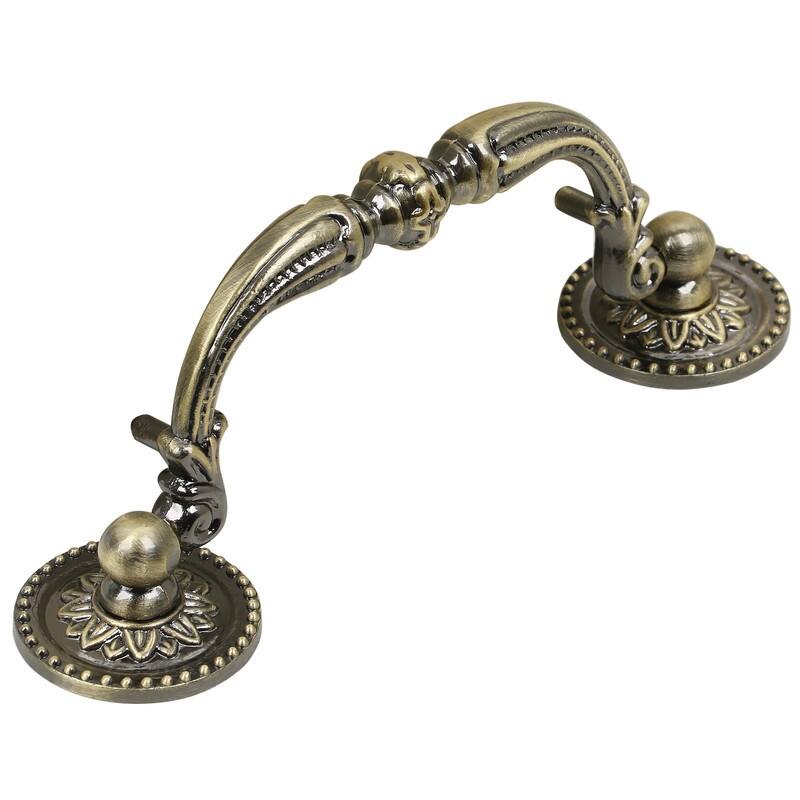 Utopia Alley Medici Drop Pull - Decorative Cabinet Drop Pull Handles for Cabinets, 3.78" Center To Center