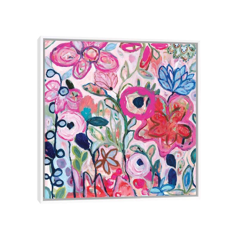iCanvas "Beloved" by Carrie Schmitt Framed Canvas Print - White - 18x18