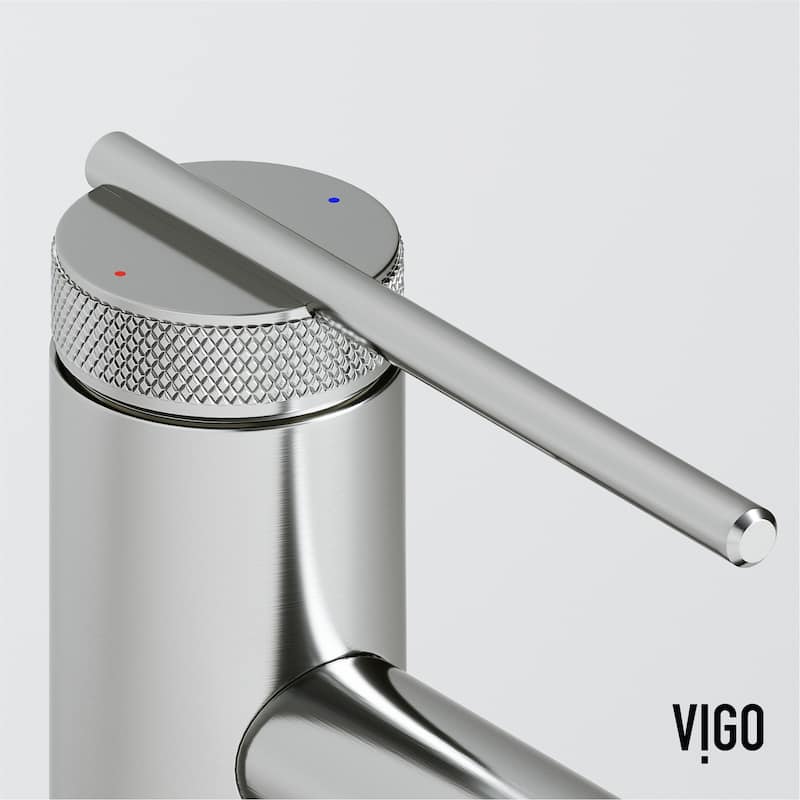 VIGO Sterling 7" H Single Handle Single Hole Bathroom Faucet