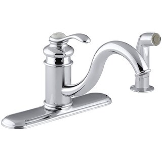 Shop Kohler K-12172 Single Handle Kitchen Faucet with Side ...