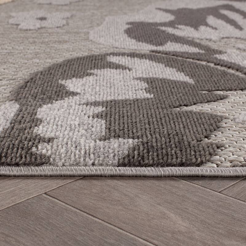 Bergamo Contemporary Floral Indoor/Outdoor Area Rug