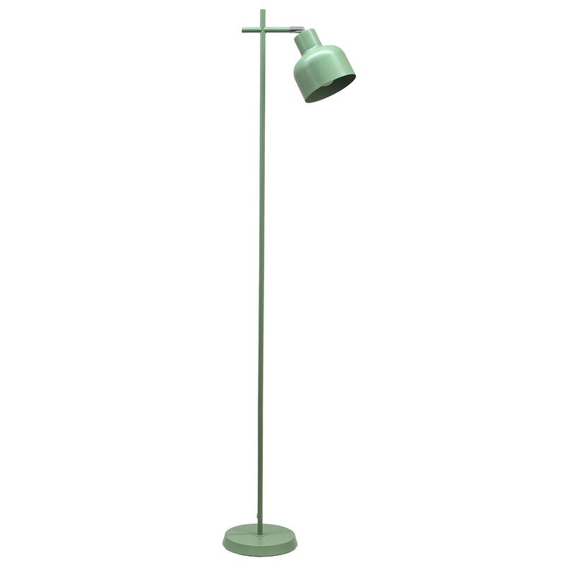 Metal Adjustable Spotlight Floor Lamp with Rotary Switch - 10.55 x 7.87 x 54.72 in. (L x W x H) - Sage Green