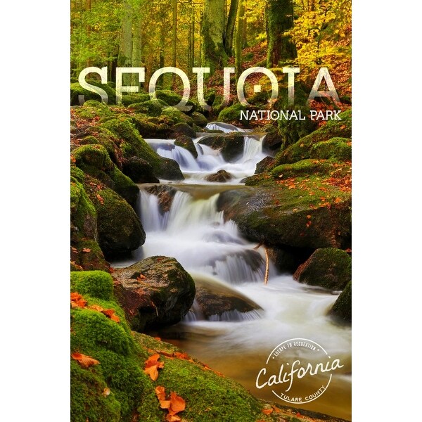 Sequoia National Park Waterfall Autumn Colors Photography Art Print Multiple Sizes Available 9 X 12 Art Print