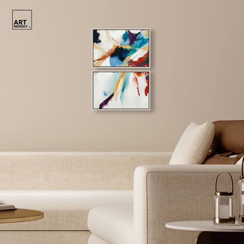 Vibrant Palette II Canvas Set of 2 by Art Remedy