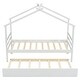 preview thumbnail 8 of 30, Twin Size House Bed Frame for Kids with Trundle, No Box Spring Needed