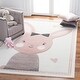 preview thumbnail 3 of 36, SAFAVIEH Carousel Kids Codrina Bunny Rug 2' x 3' - Ivory/Pink