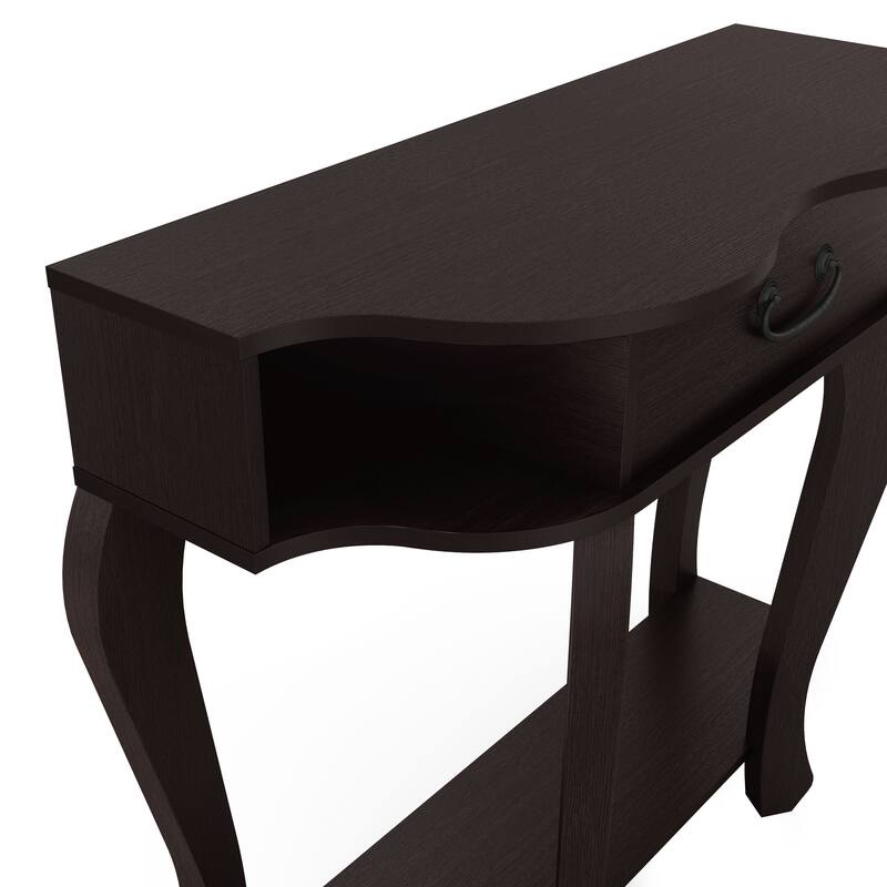 DH BASIC Transitional Espresso 41-inch 1-Drawer Console Table by Denhour