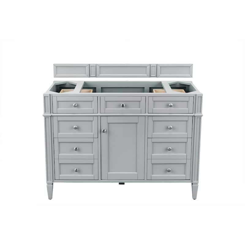 James Martin Vanities Brittany 48" Single Vanity, Urban Gray - Urban Gray Cabinet Base Only - No Top