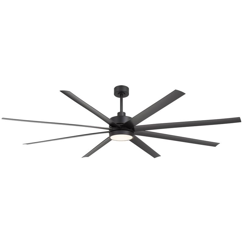 65/72/84 Inches Large LED Ceiling Fan with Light Remote(8-Blade)