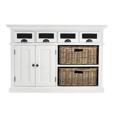 Modern Farmhouse Kitchen Buffet Server - 33.46" x 49.21" x 19.69"