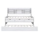 preview thumbnail 6 of 13, Twin Captain Bed with Bookshelves, Drawers & Trundle, White Wash - Easy Assembly