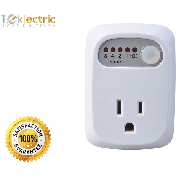 Simple Touch Auto Shut-Off Outlet - 5 Settings - for Curling Iron, Hair Straightener, iPhone, Android - Countdown Timer (1 Pack). Opens flyout.