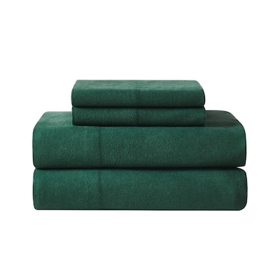 Truly Soft Printed and Solid Cotton Flannel 4 Piece Sheet Set