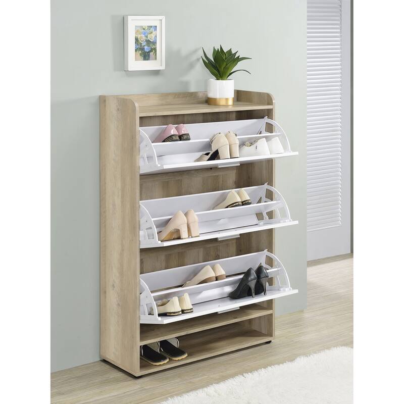 Denia 3-tier Engineered Wood Shoe Cabinet