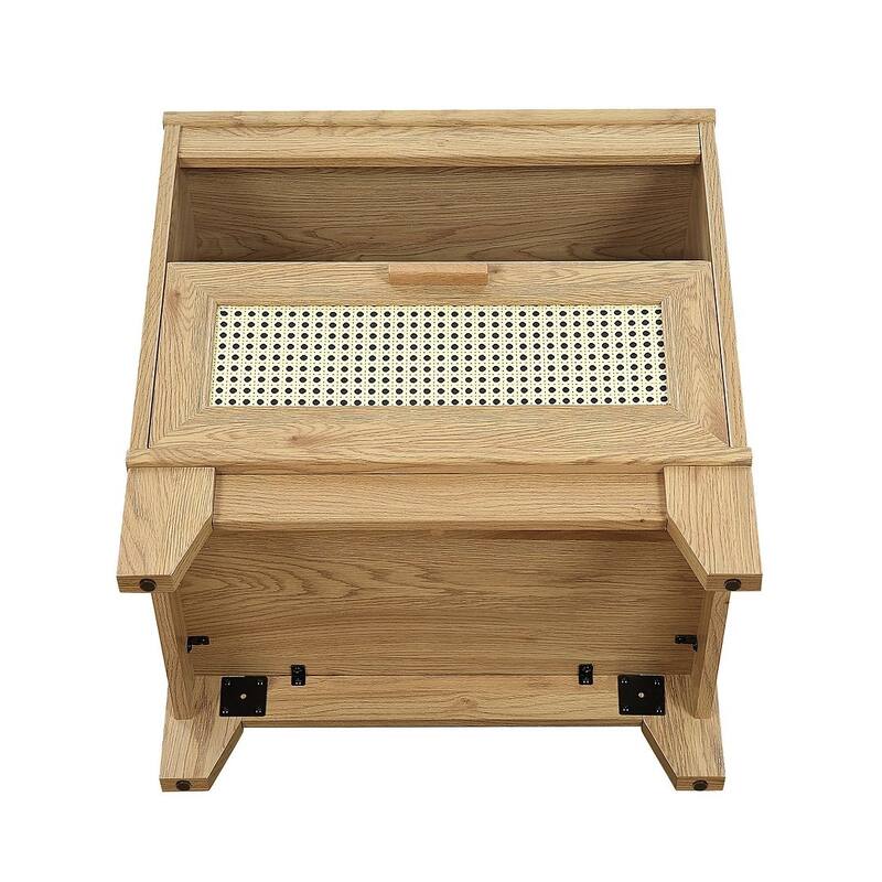 Manhattan Comfort Sheridan Modern Cane Nightstand Set of 2