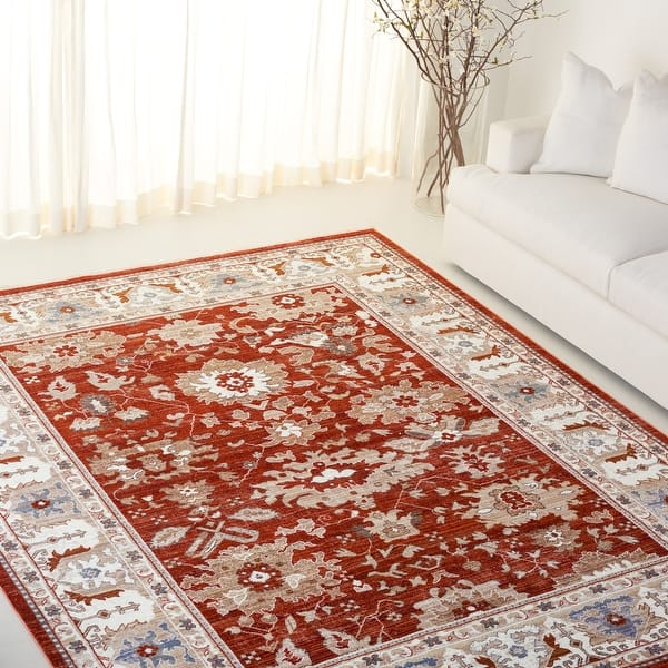 slide 2 of 34, Lauren Ralph Lauren Leopolda Transitional Rug 5' x 8' - Rust/Ivory - Rectangle