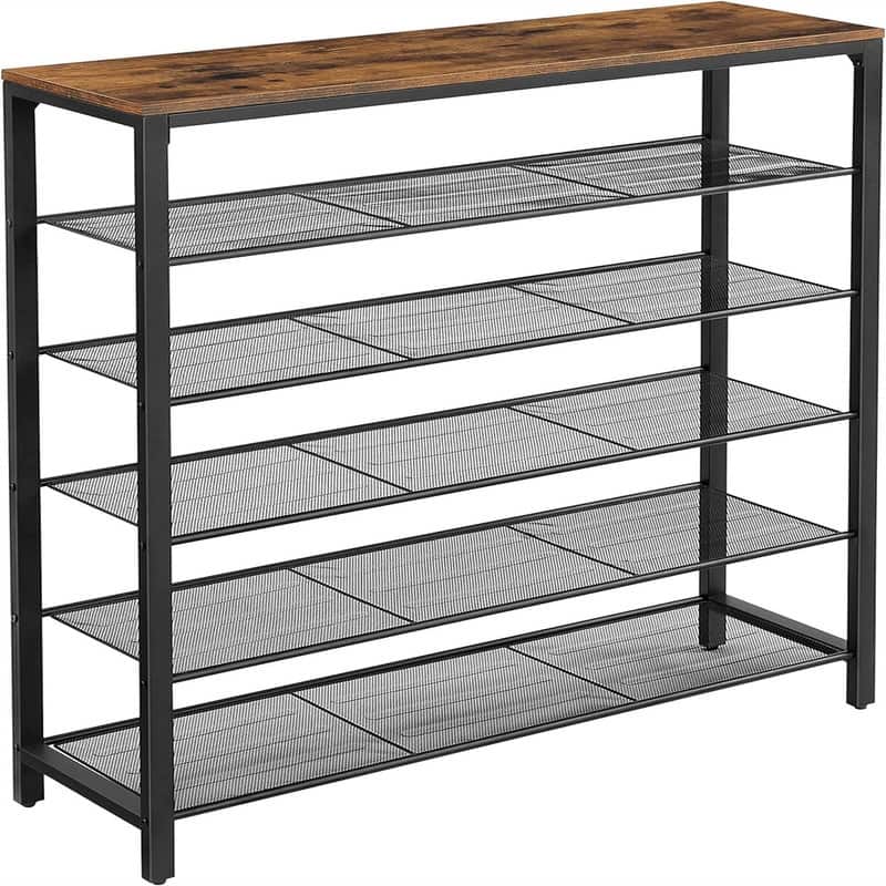 Shoe Organizer for Closet, Entryway - 11.8"D x 39.4"W x 43.3"H