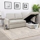 preview thumbnail 19 of 24, Abbyson Newport Upholstered Reversible Sleeper Sectional with Storage Chaise