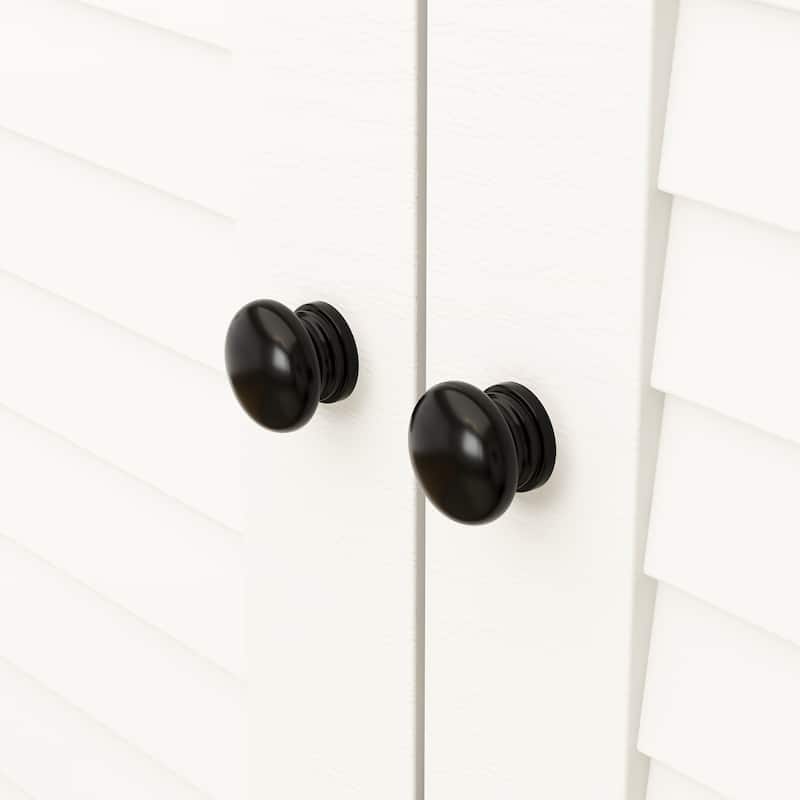 Wardrobe Armoire Closet 59"W Large Freestanding Wardrobe Cabinet White