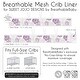 preview thumbnail 6 of 4, Sweet Jojo Designs + BreathableBaby Breathable Mesh Crib Liner Pad Lavender Purple Boho Shabby Floral Girl Bohemian Watercolor