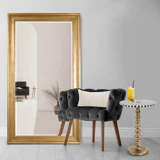 Allan Andrews Gold Wood Framed Full Length Chandler Wall Mirror