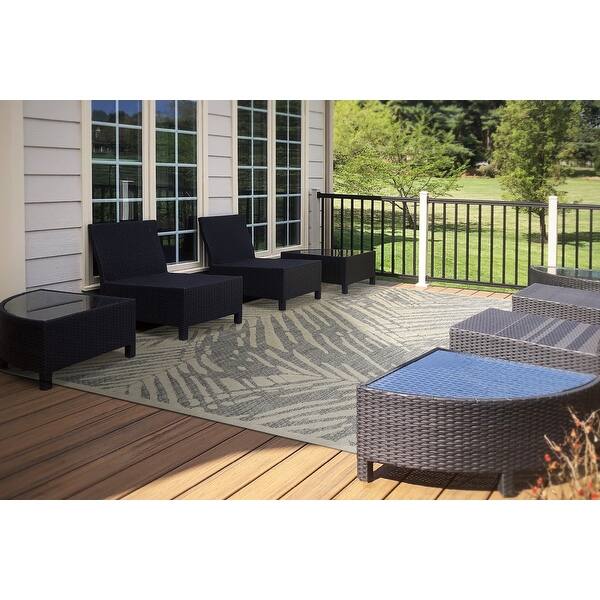 slide 1 of 13, Dynamic Rugs Shore Modern Indoor/Outdoor Patio Backyard Rug