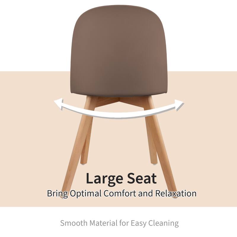 Set of 2 Modern Plastic Side Chairs with Wire Chrome Legs Ergonomic Dining Chairs for Kitchen, Dining Room, Office & Living Room