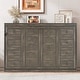 preview thumbnail 48 of 58, GDFStudio - Modern Wooden Murphy Bed Cabinet with LED Light and Desk