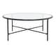 preview thumbnail 8 of 39, SAFAVIEH Couture Jessa Round Metal Coffee Table - 36"W x 36"D x 15"H