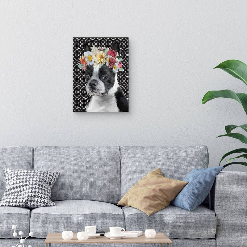 Puppy Luxe II Canvas Art Print