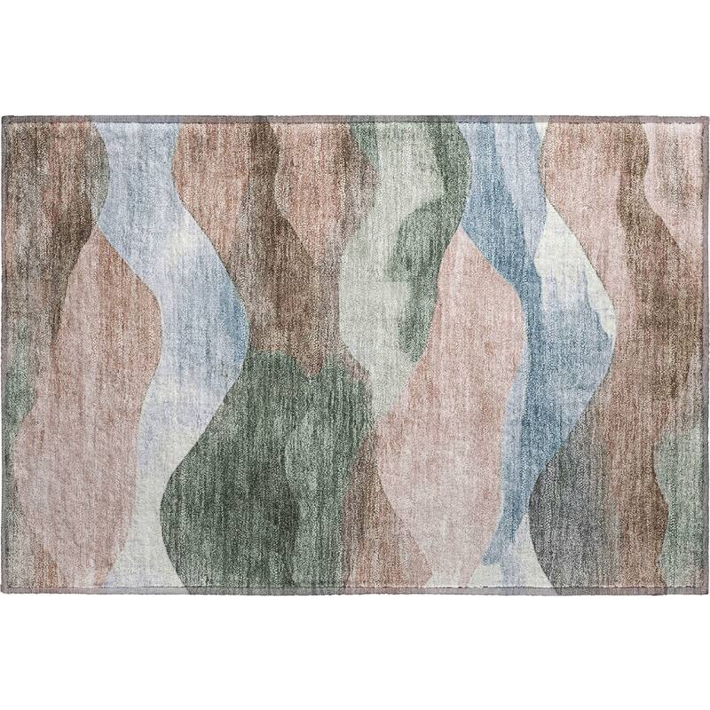 Premium Washable Super Soft Modern Waves Mayfield Rug