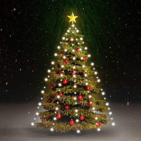 vidaXL Christmas Tree Net Lights with 210 LEDs IP44 Décor Multi Colors/Sizes