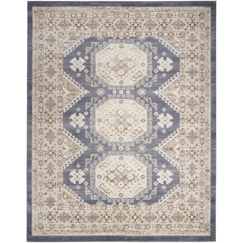 Becoq Distressed Geometric Area Rug By HomeRoots - 144