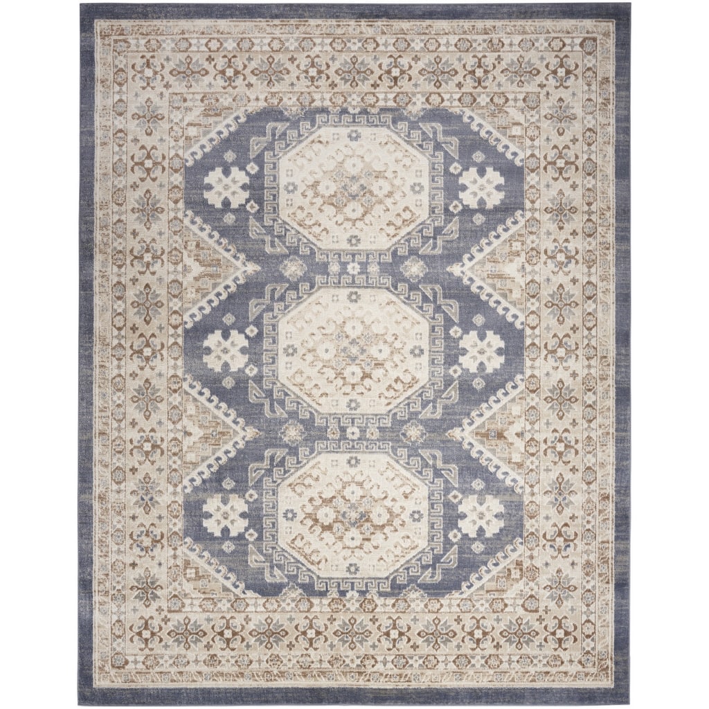 Becoq Distressed Geometric Area Rug By HomeRoots - 144