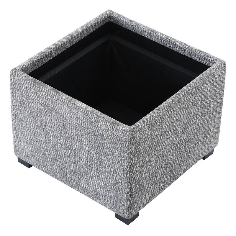 Spruce & Spring Ethan Storage Stool Ottoman