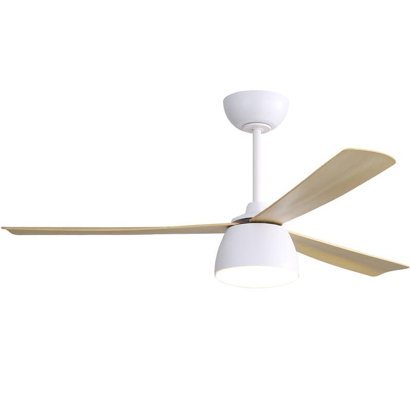 Sofucor 46 Inch Ceiling Fans with Light,Small Indoor/Outdoor,Remote Control,3 ABS Blades