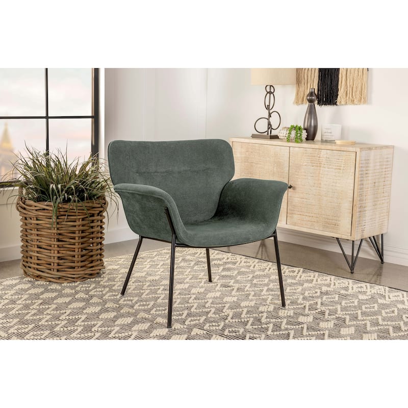 Davina Upholstered Flared Arm Accent Chair