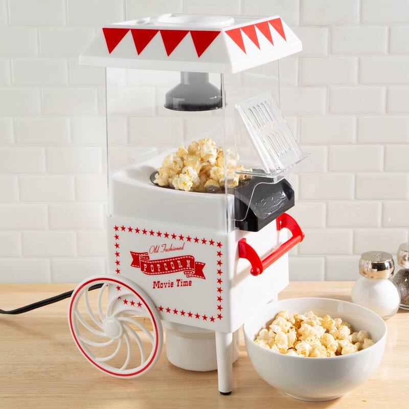 Air Popper Popcorn Maker VintageStyle Countertop Popper Machine with 6Cup Capacity by Great