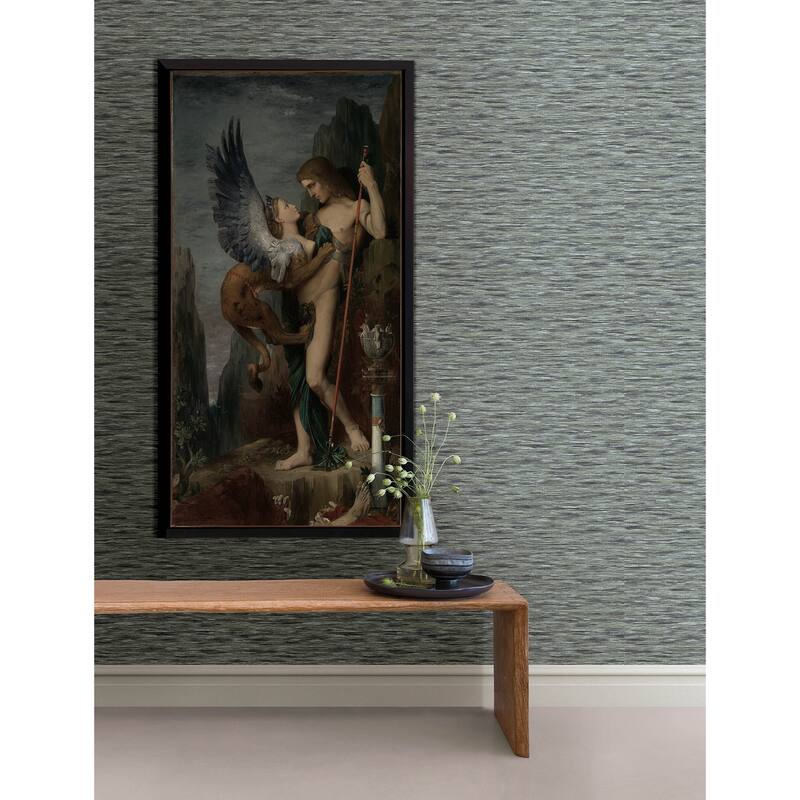 Advantage Hazen Stone Striated Wallpaper