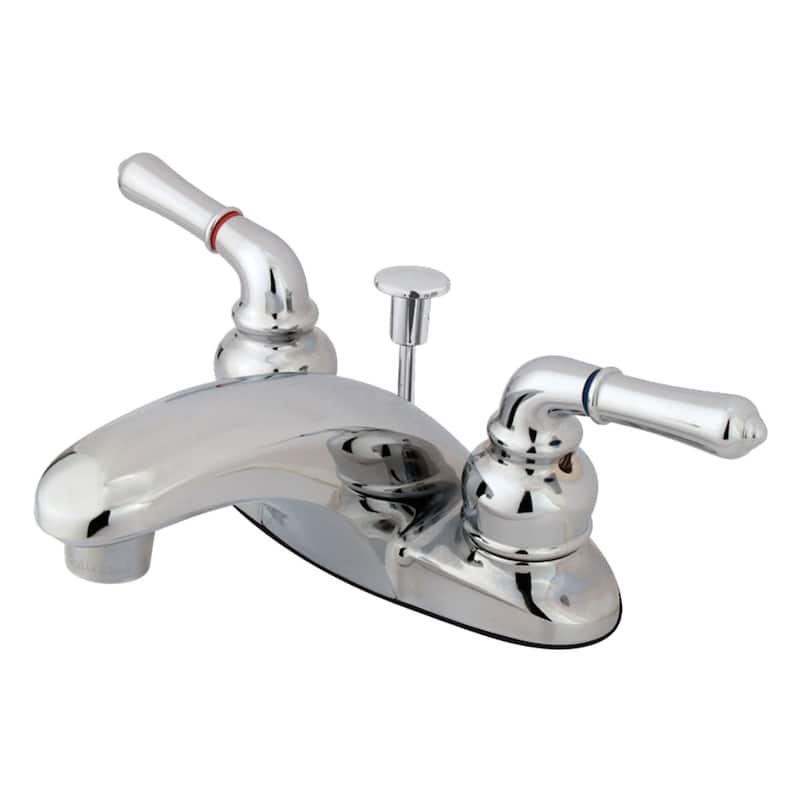 Kingston Brass Magellan 1.5 GPM Centerset Bathroom Faucet with Pop-Up - Polished Chrome