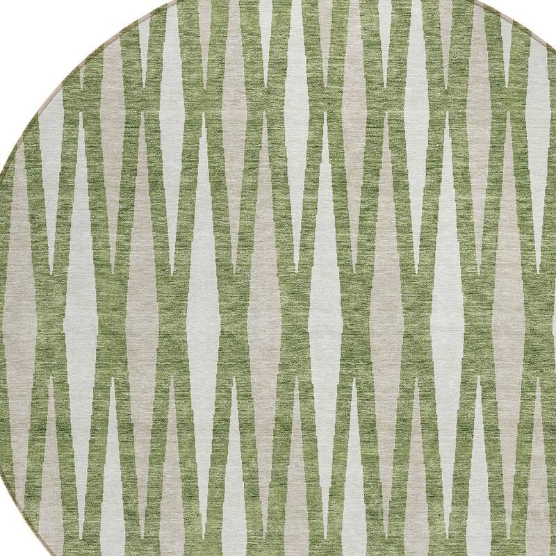 HomeRoots Geometric Transitional Rectangle Outdoor Rug