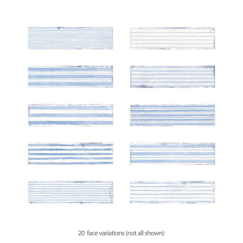 Merola Tile Luca Stria Gio with Antimicrobial Glaze 3-1/8" x 12-3/8" Ceramic Wall Tile