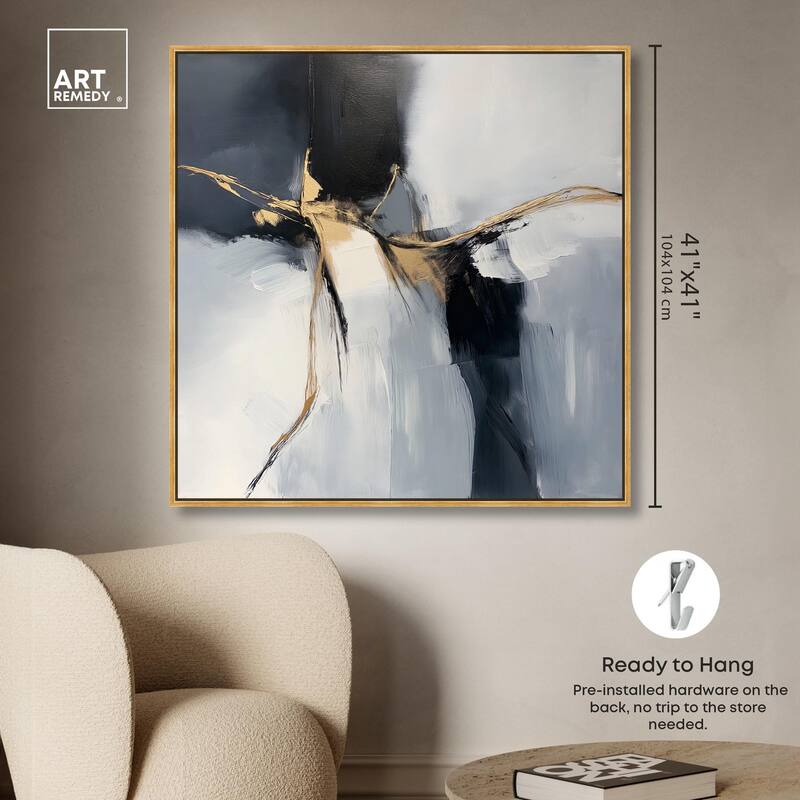 Golden Fissure II Canvas by Art Remedy