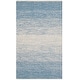 preview thumbnail 55 of 84, SAFAVIEH Handmade Flatweave Montauk Geert Cotton Rug 2'3" x 4' - Blue/Ivory - Rectangle