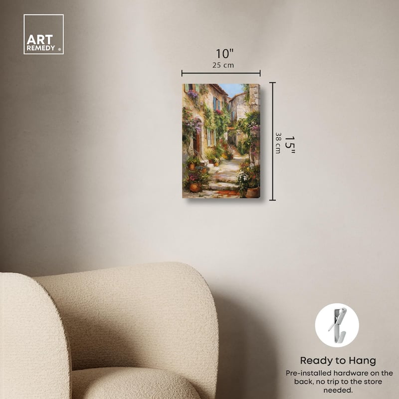 Mediterranean Charm II Canvas by Art Remedy, Gallery Wrapped