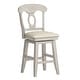 preview thumbnail 57 of 79, Eleanor Napoleon Back Wood Swivel Chair by iNSPIRE Q Classic Counter Height - Antique White