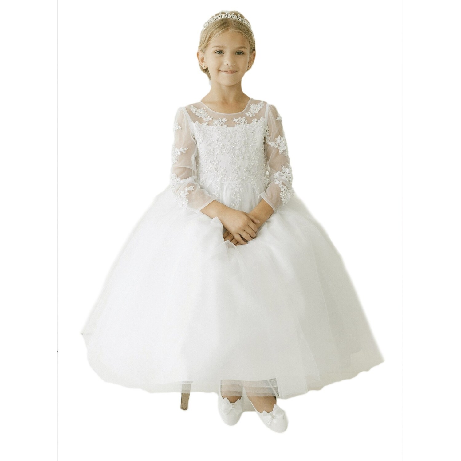 ivory communion dress