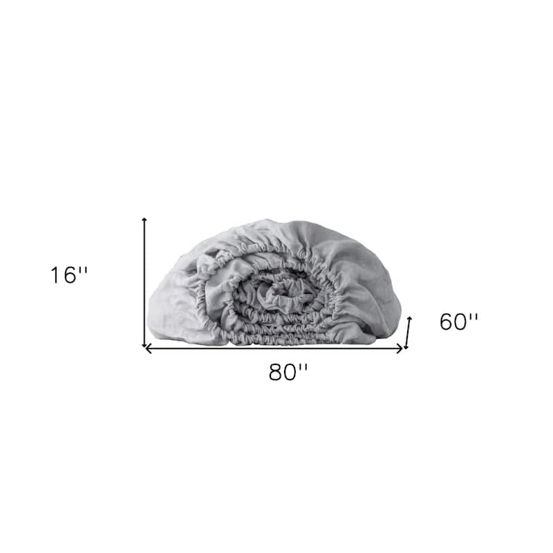 Beige Linen Queen Fitted sheet
